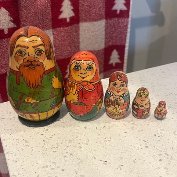 Matryoshka Russian Nesting Dolls -Vintage 1993 -Signed - Picture 8 of 17